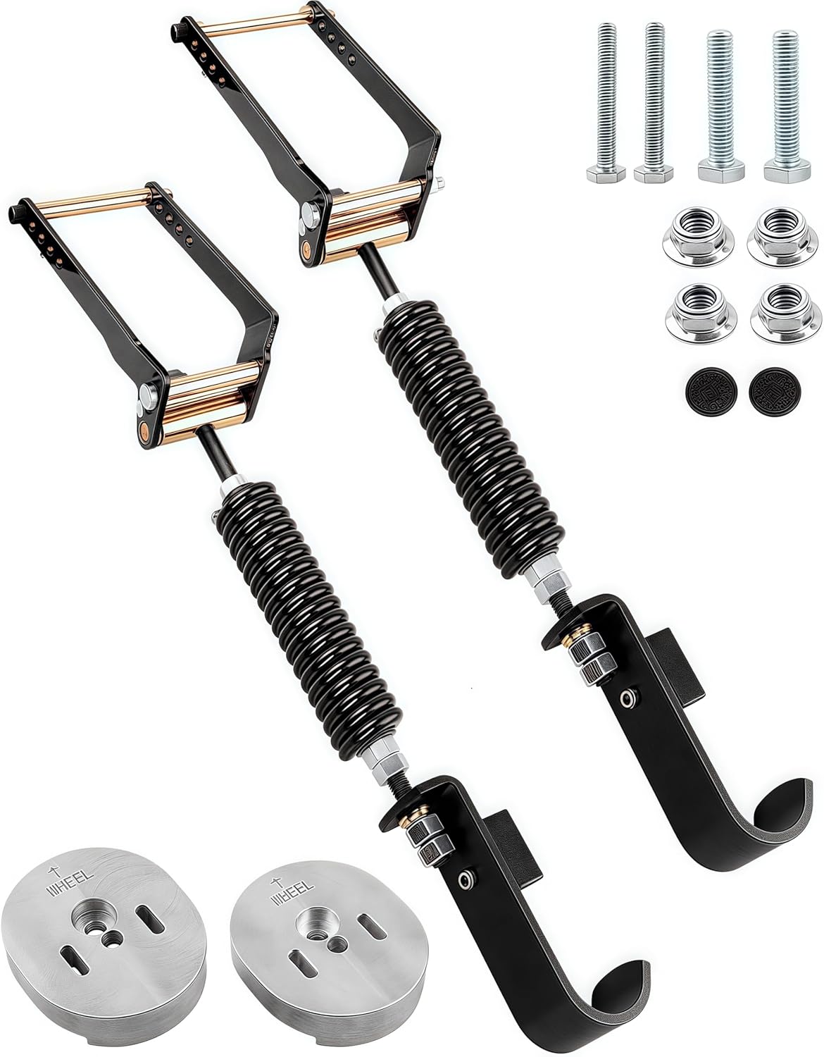 3611-YHD Rear Leaf Spring Suspension Heavy Duty Kit Compatible with 2009-2025 Ford F150 4WD - 2-3" Lift- Suspension Enhancement for Towing & Off-Road