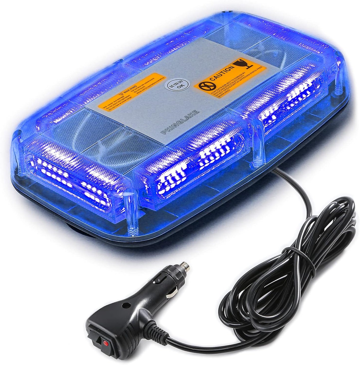 72LED Roof Top Emergency Strobe Beacon Lights, 12-24V High Visibility Safety Warning Mini LED Strobe Light bar with Magnetic Base for Snow Plow, Trucks, Construction Vehicles - OMOTOR