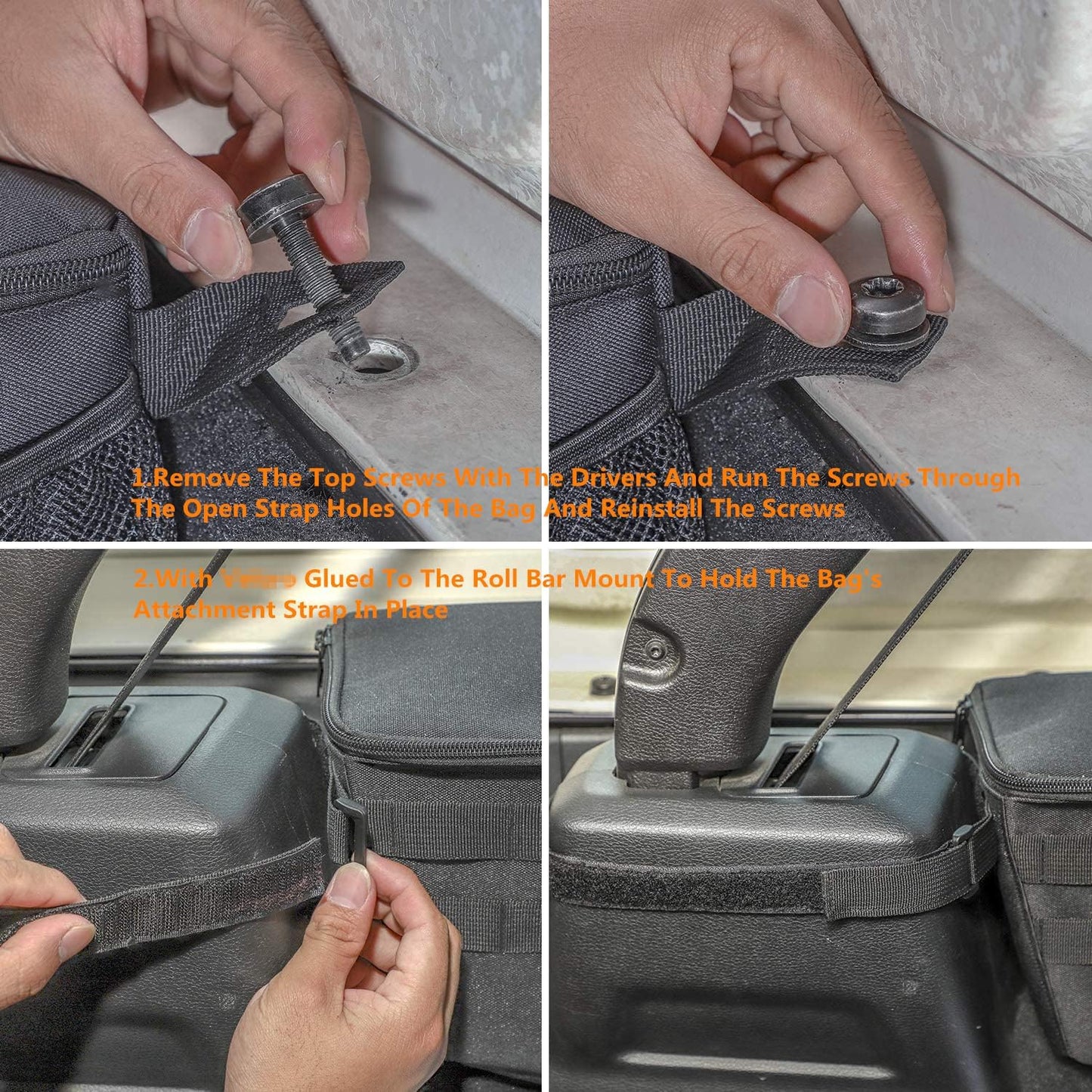 YOCTM Wheel Well Storage Bin, Rear Trunk Organizer, Cargo Storage Tray for 2018-2024 Jeep Wrangler JL JLU 4-Door, Interior Storage Expansion Accessories, Right Left Side, Black