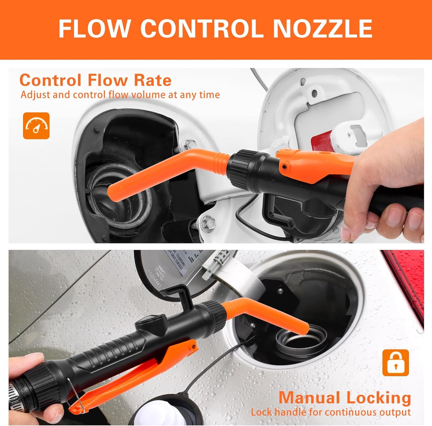 Portable Power Battery Pump, Battery Powered Siphon Fuel Transfer Pump, Universal Fit for Gasoline, Car, Portable Fuel Transfer Pump