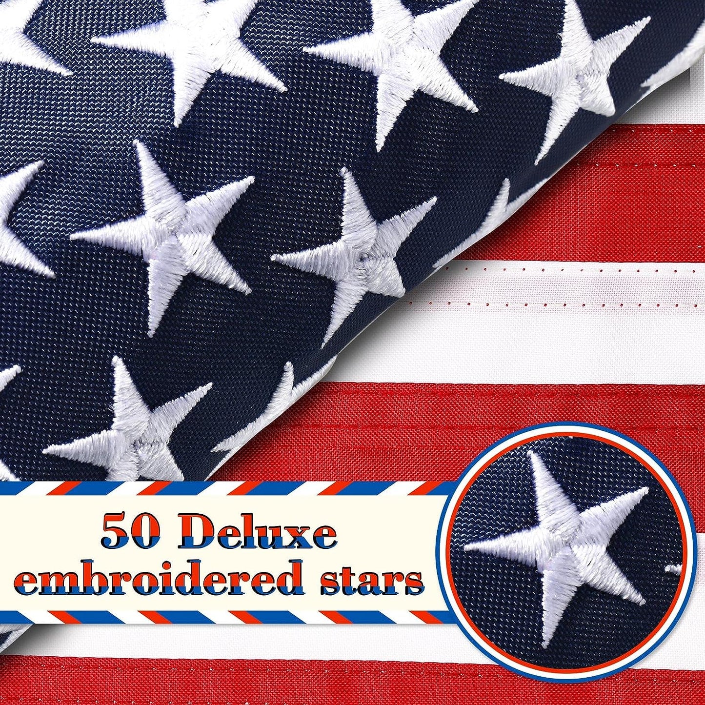 2 Pieces American Flag 12 x 18 Inch Small US Boat Star - OMOTOR