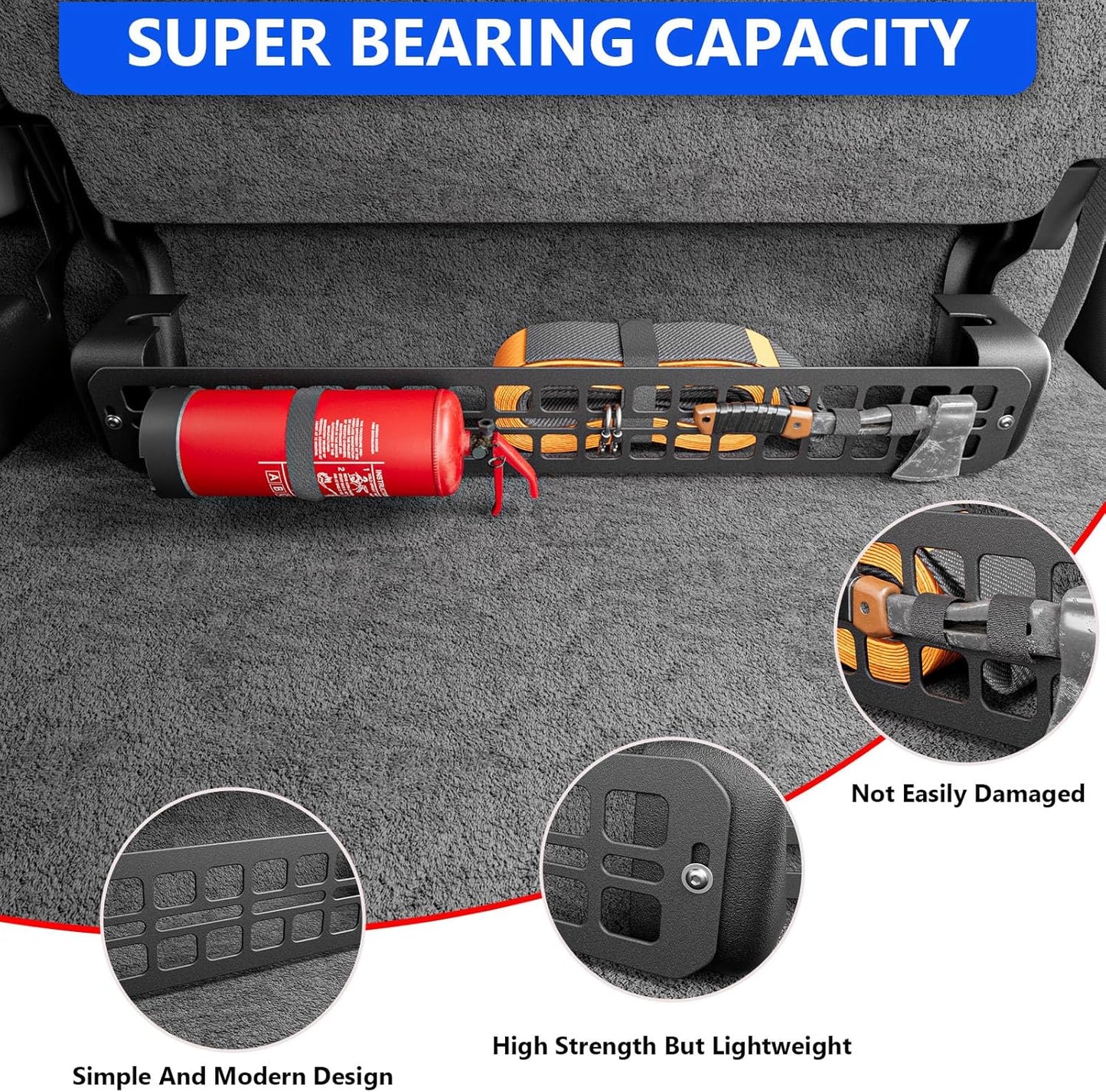 Seat Bottom Divider Panel Compatible with 2015-2025 Ford F150 Under Seat Organizers Molle Panel Replacement for 2015-2025 F-150 Accessories
