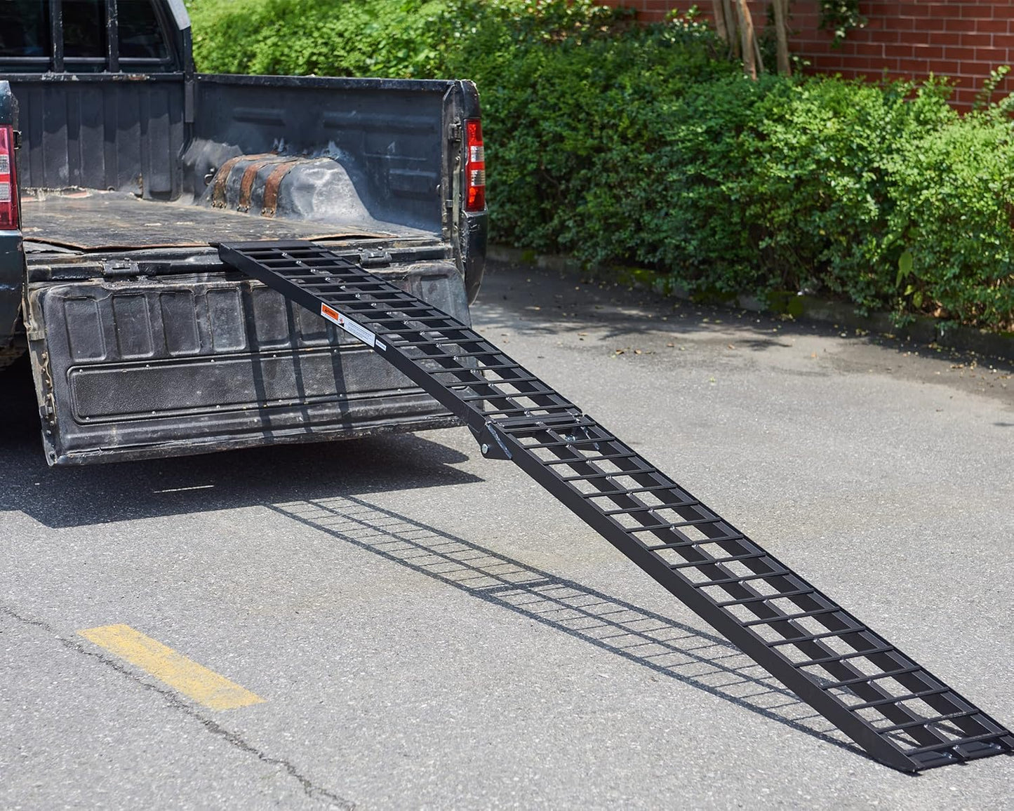 10ft Motorcycle Ramp - 600lb Capacity - Portable Loading Ramp for Motorcycles, Dirt Bikes, Bicycles - 120"x11.6" Black Ramp - OMOTOR