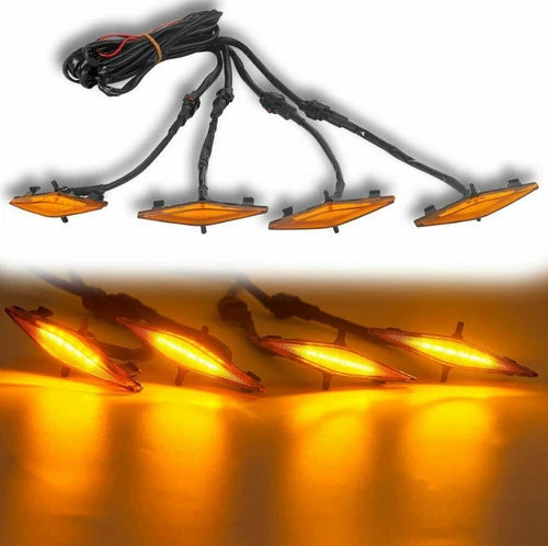 Raptor Style Amber Grill LED Lights Kit Fit For Toyota 4Runner TRD PRO 2014-2024 - OMOTOR
