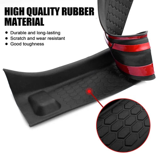 Door Sill Guards Entry Scuff Plate Cover For Jeep Wrangler JL 2018-2025 4-Door - OMOTOR