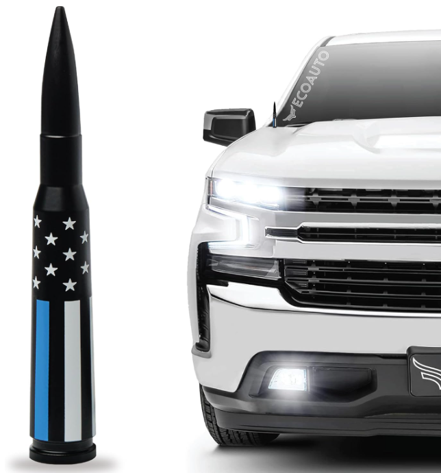 50 Cal Bullet Antenna Replacement Fits All Chevy & GMC Truck Model Years - OMOTOR