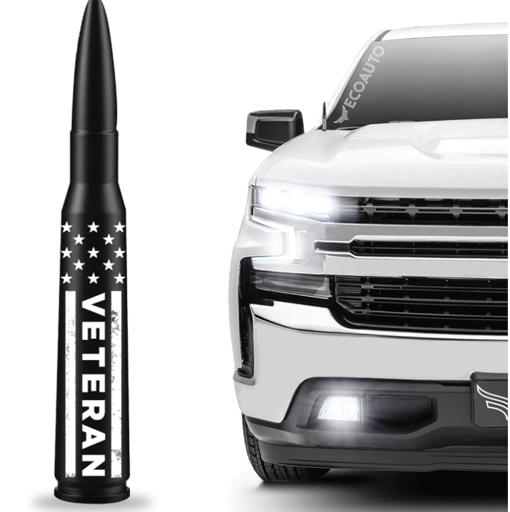 50 Cal Bullet Antenna Replacement Fits All Chevy & GMC Truck Model Years - OMOTOR