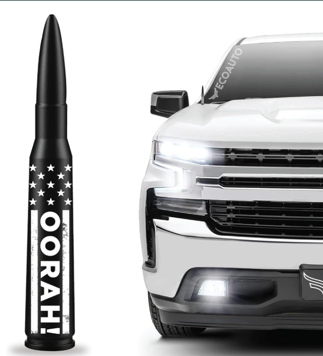 50 Cal Bullet Antenna Replacement Fits All Chevy & GMC Truck Model Years - OMOTOR