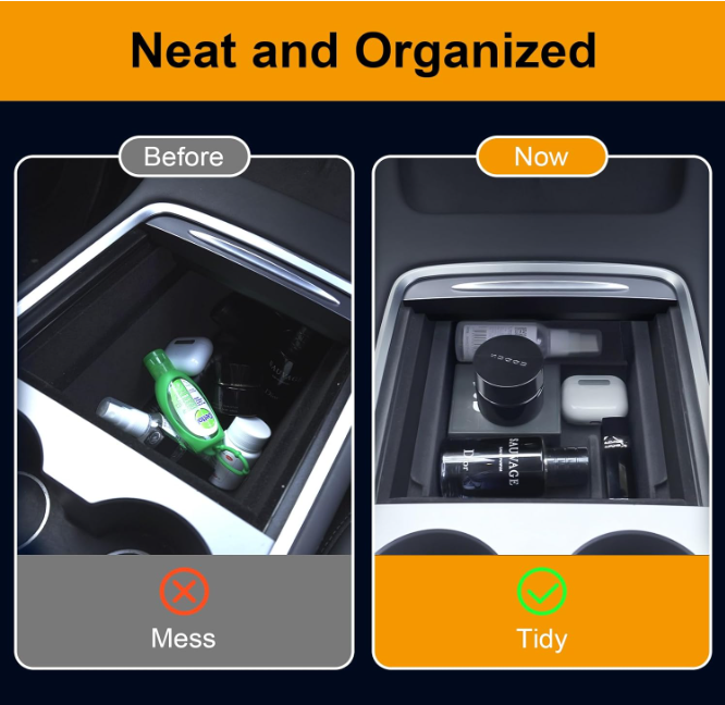 5PCS Interior Car Organizer Tray Accessories for Tesla Model Y 2020-2024 - OMOTOR