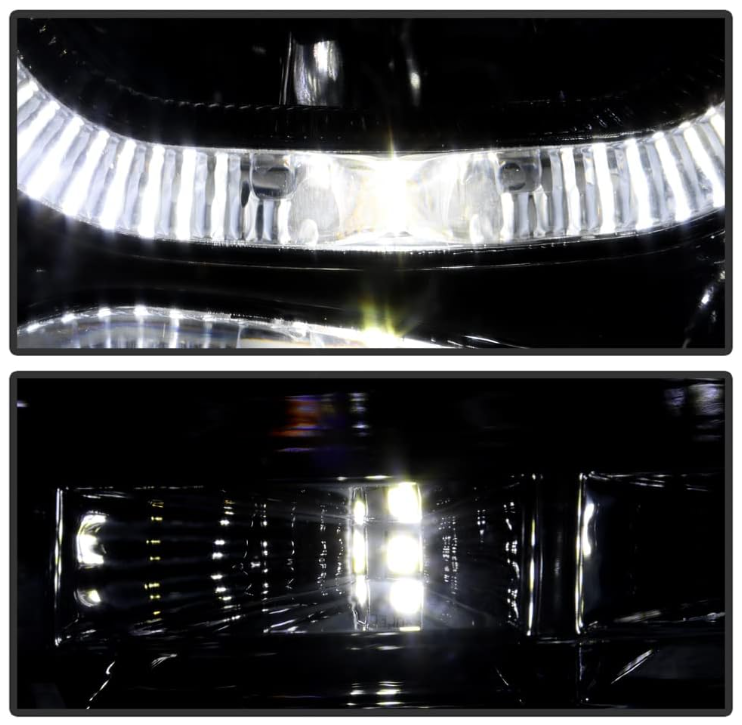 For 2009-2014 Ford F150 SMD LED Halo Projector Headlights - OMOTOR