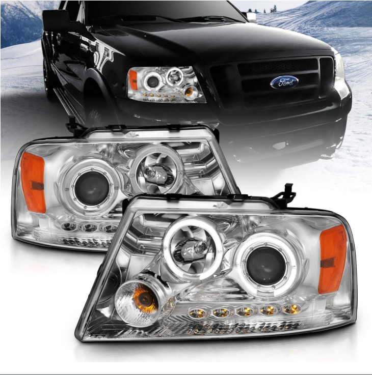 For 2004-2008 Ford F-150 LED Halos Ring Headlight - OMOTOR