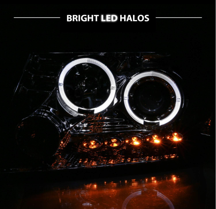 For 2004-2008 Ford F-150 LED Halos Ring Headlight - OMOTOR