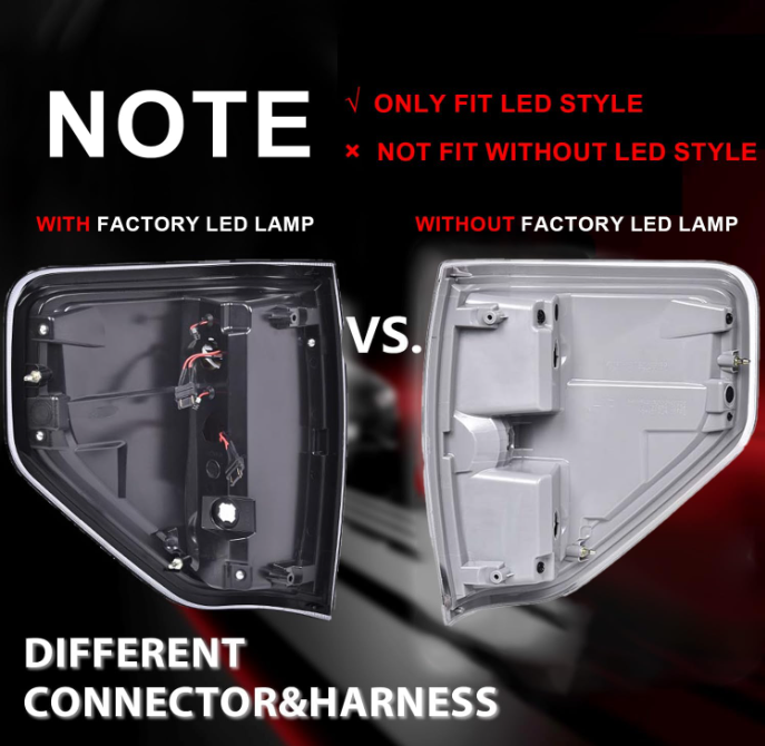 Tail Light Assembly Compatible with Ford F150 2009-2014 - OMOTOR