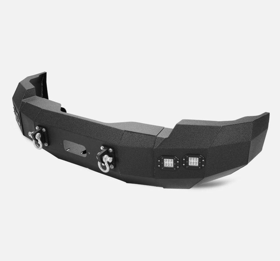 For 14-15 Chevrolet Silverado 1500 Front Bumper Steel w/Winch &LED Light &D-ring - OMOTOR