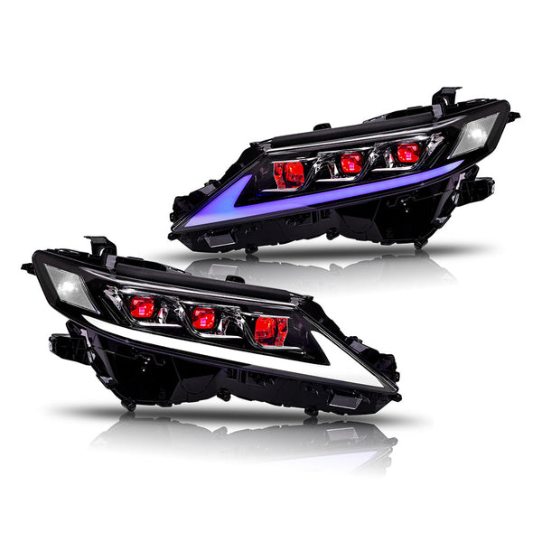Triple Beam Headlights for Toyota 8th Gen Camry 2018-2023 LE SE XLE XSE TRD - OMOTOR
