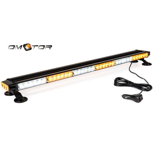 37.5" 78 LED Strobe Light Bar Double Side Flashing High Intensity Emergency Warning Flash Strobe Light with Magnetic Base