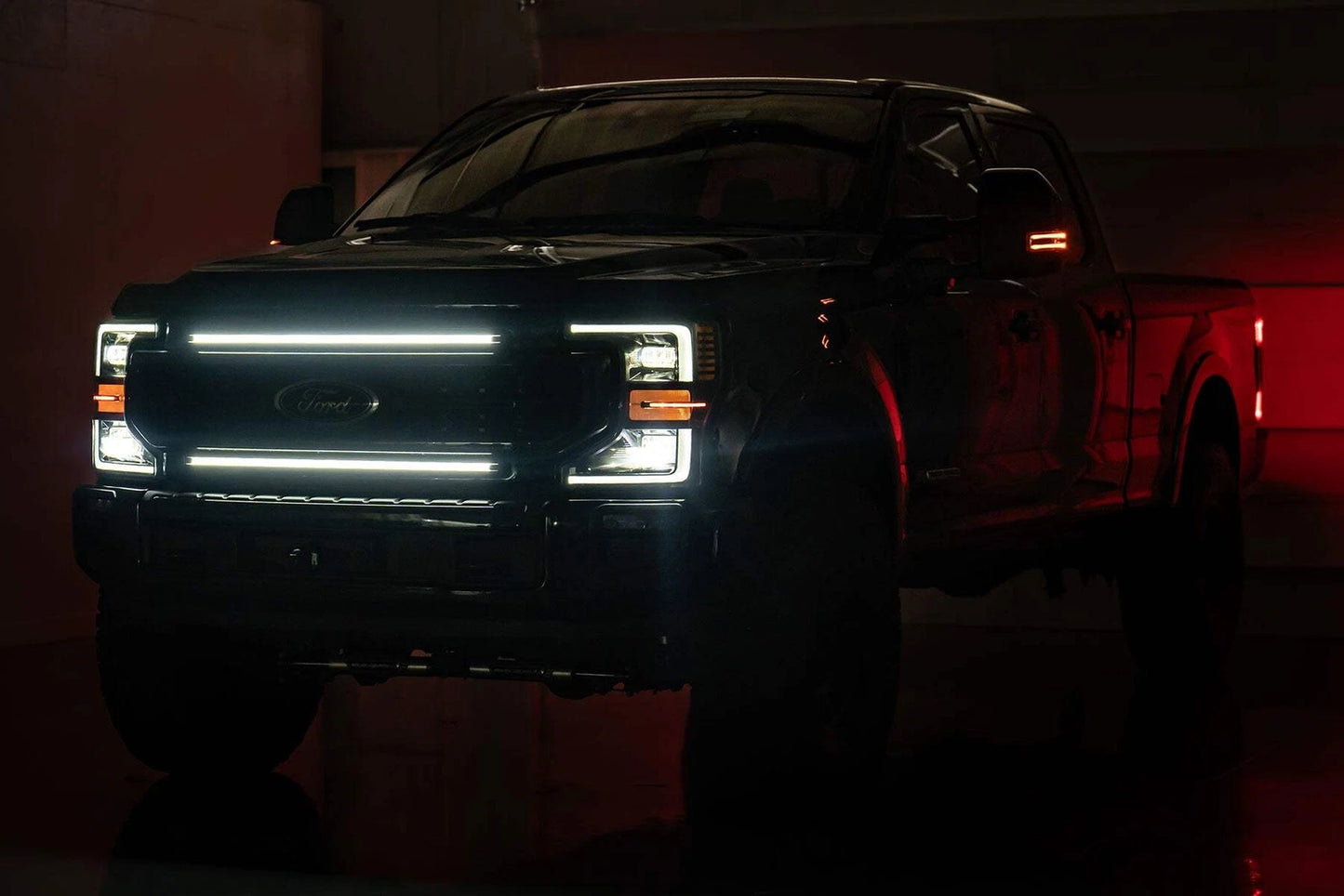 LED Grille Mount Light Kit For Ford F-250/F-350 Super Duty (17-22) - OMOTOR