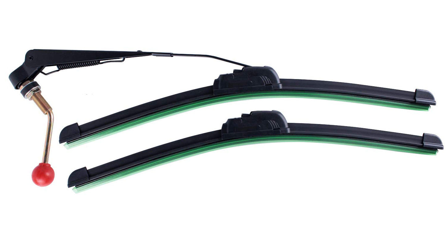 UTV Electric Windshield Wiper Kit Compatible with Polaris Ranger RZR Can Am Kawasaki Honda Pioneer