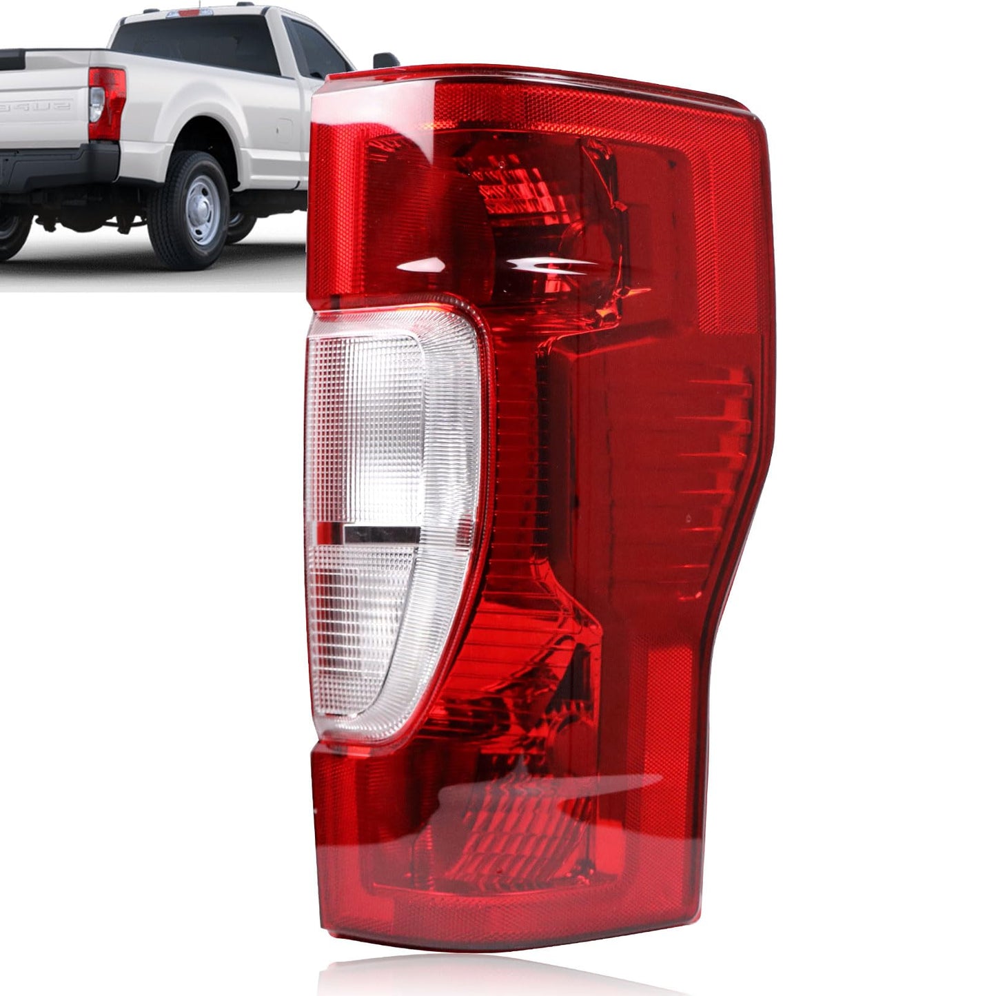 Tail Light Assembly with Blind Spot Alert OEM Style Fit with Ford F250 F350 F450 Super Duty 2020-2023 (Without Bulb) - OMOTOR
