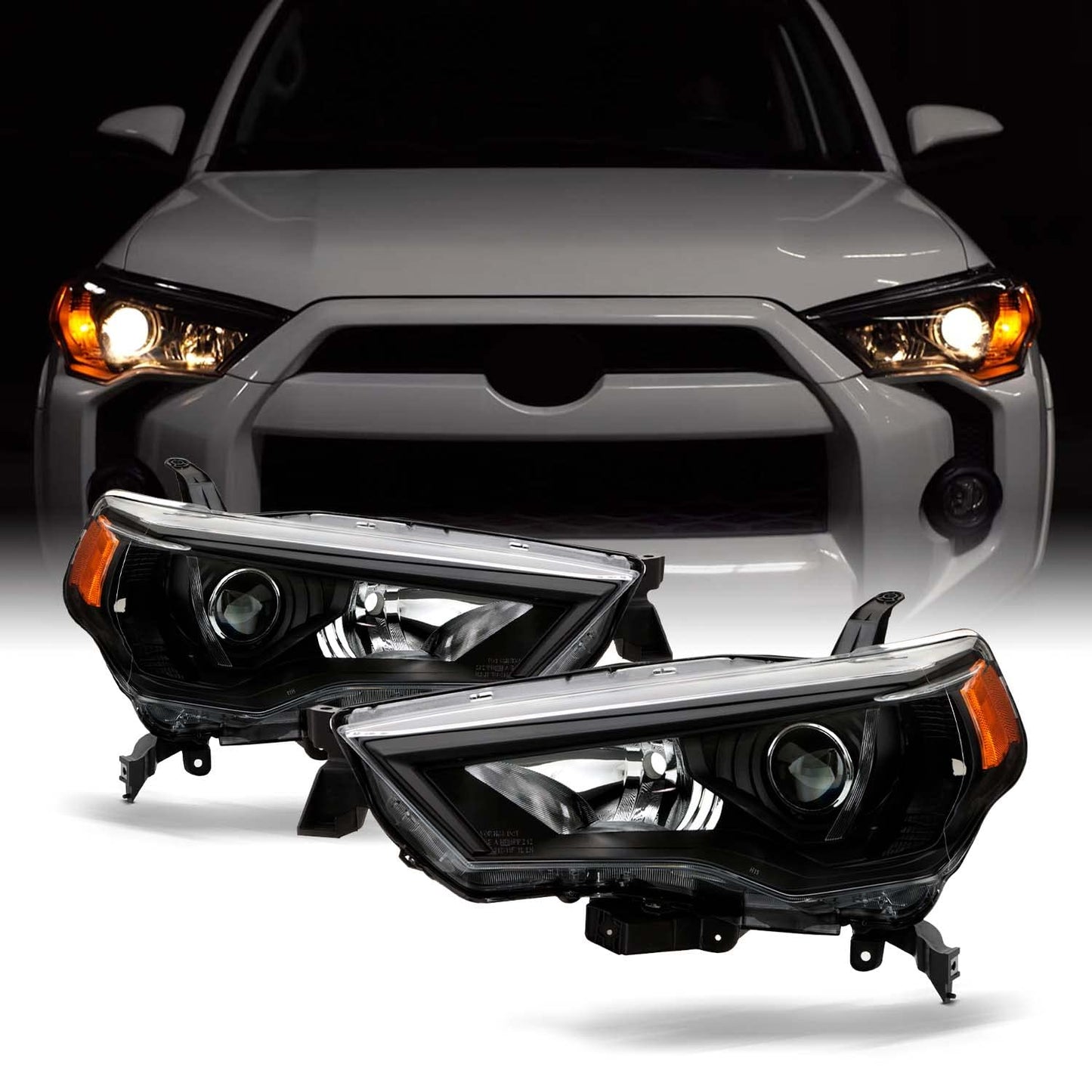 Fits 2014-2024 Toyota 4Runner Projector Headlights OE Style