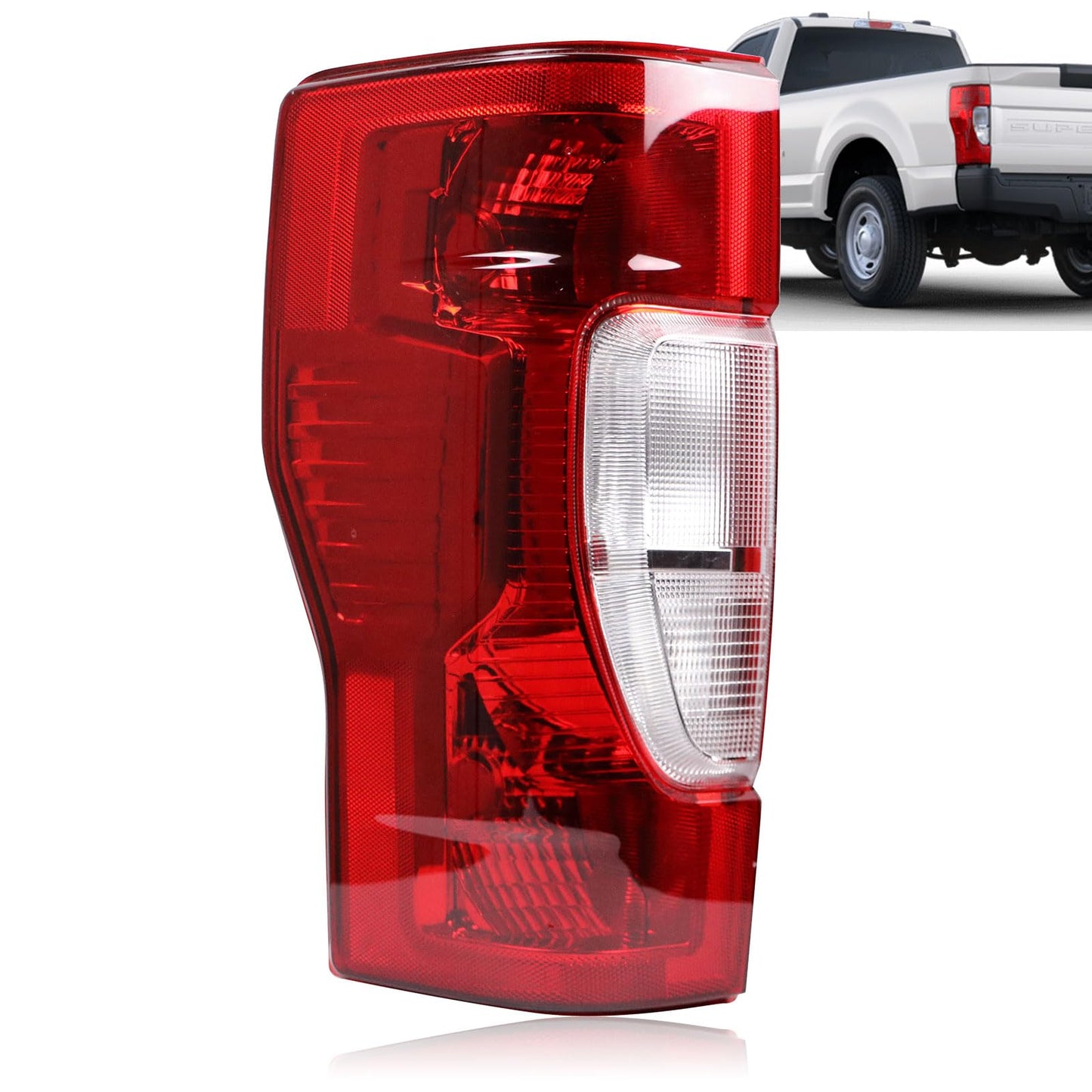 Tail Light Assembly with Blind Spot Alert OEM Style Fit with Ford F250 F350 F450 Super Duty 2020-2023 (Without Bulb) - OMOTOR
