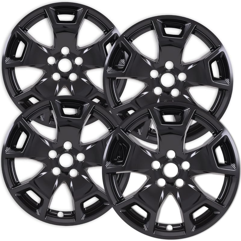 17 inches Gloss Black ABS Wheel Skin Compatible with 2021-2022 Ford Bronco Sport (Base Model)