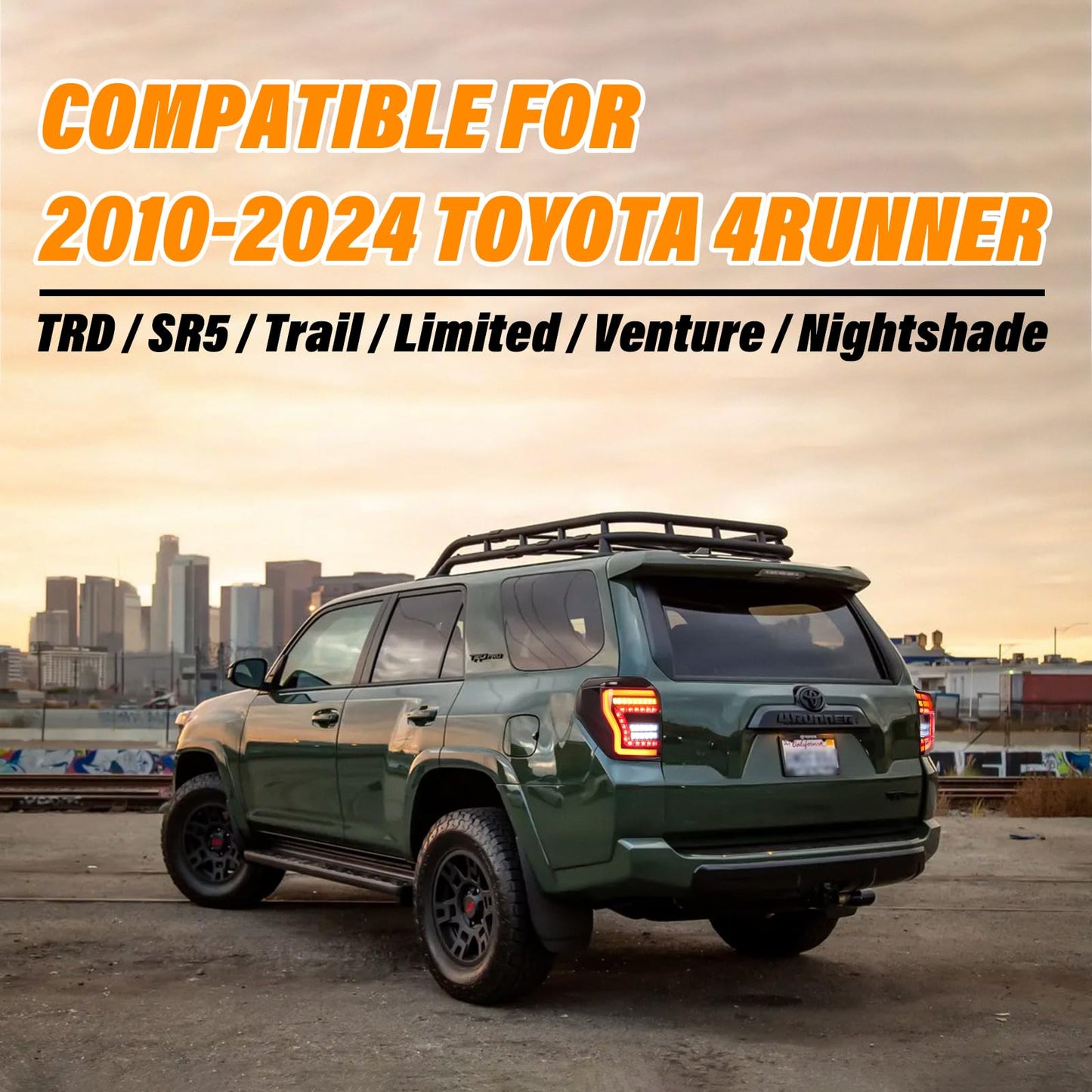 New Toyota 4Runner Lifestyle Stealth Tail Lights(2010-2024) - OMOTOR