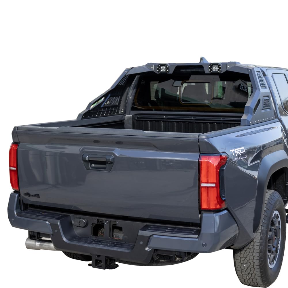 Black RL-B Bed Bar Roll Bar Compatible with 04-25 Ford F-150/ 07-25 Chevrolet Silverado 1500/07-25 Dodge Ram 1500/07-25 GMC Sierra 1500/07-25 Ram 1500/07-25 Toyota Tundra - OMOTOR