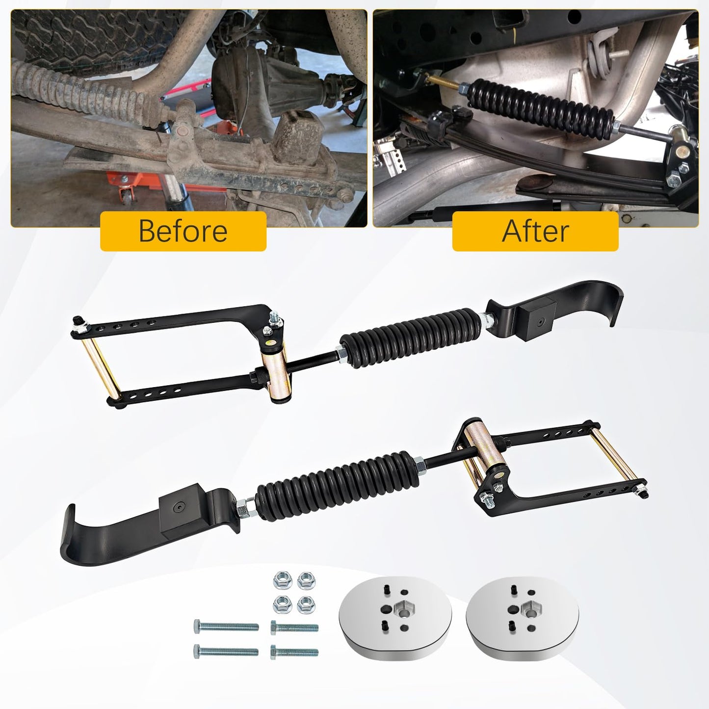 2-3" Lift Rear Leaf Spring Suspension Heavy Duty Kit Compatible with 2009-2025 Ford F150