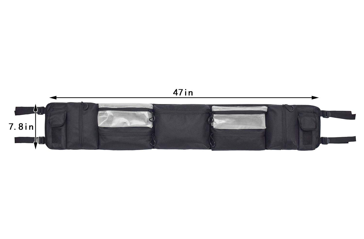 UTV Roll Cage Rear Storage Bag Gear Bags for Most Full Size UTVs, Polaris, Yamaha and Kawasaki UTVs