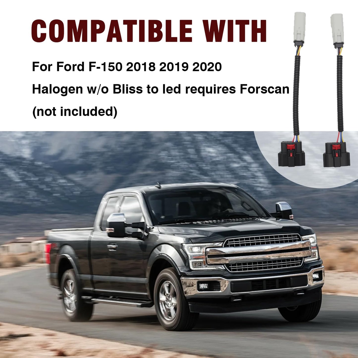 LED Blind Spot Tail Lamp For 2018-2020 Ford F-150 – Left Driver & Right Passenger Side - OMOTOR