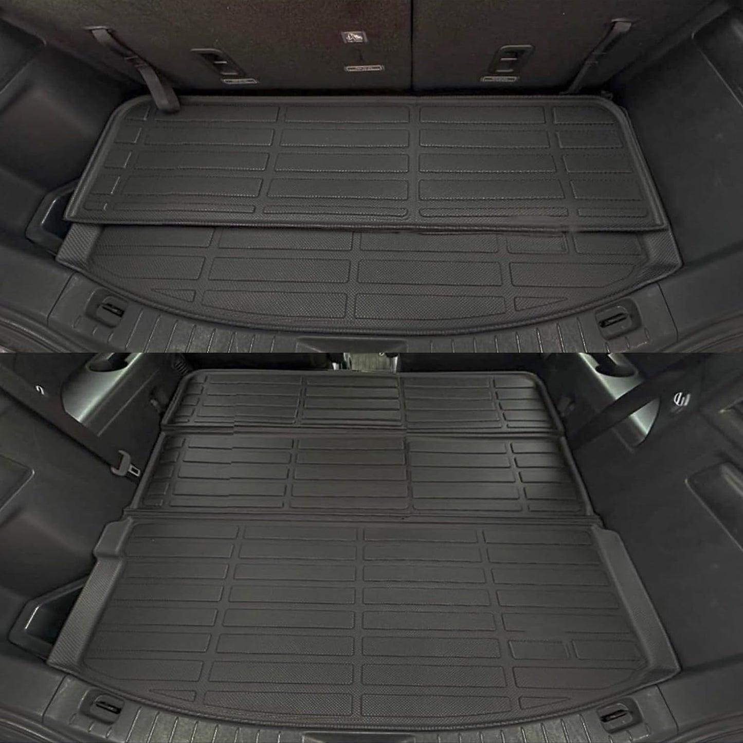 Floor Mats & Trunk Mat for 2016-2024 2025 Dodge Durango with Backrest Mat All Weather TPE Protection - OMOTOR