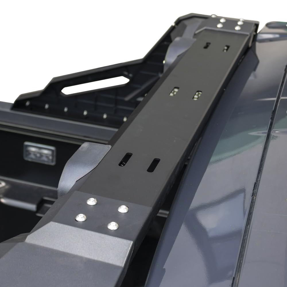 Black RL-B Bed Bar Roll Bar Compatible with 04-25 Ford F-150/ 07-25 Chevrolet Silverado 1500/07-25 Dodge Ram 1500/07-25 GMC Sierra 1500/07-25 Ram 1500/07-25 Toyota Tundra - OMOTOR