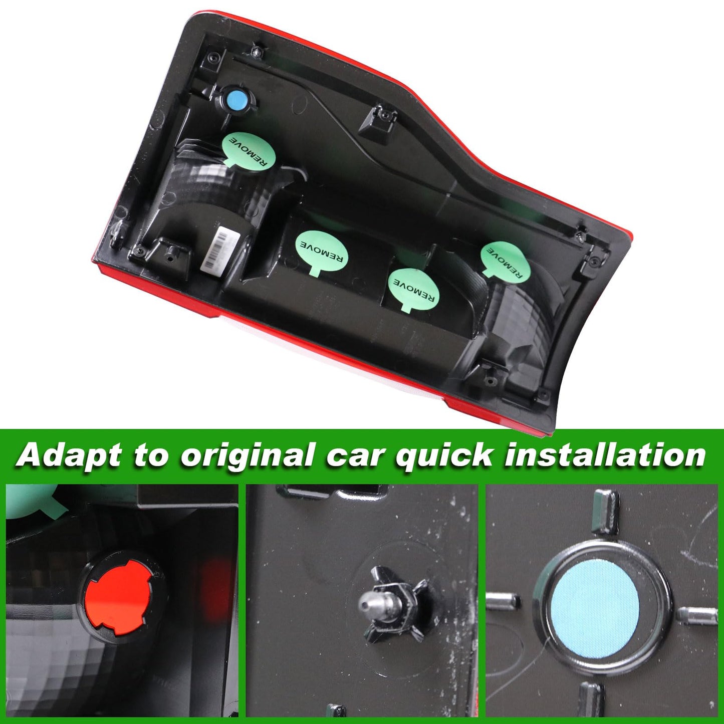 Tail Light Assembly with Blind Spot Alert OEM Style Fit with Ford F250 F350 F450 Super Duty 2020-2023 (Without Bulb) - OMOTOR