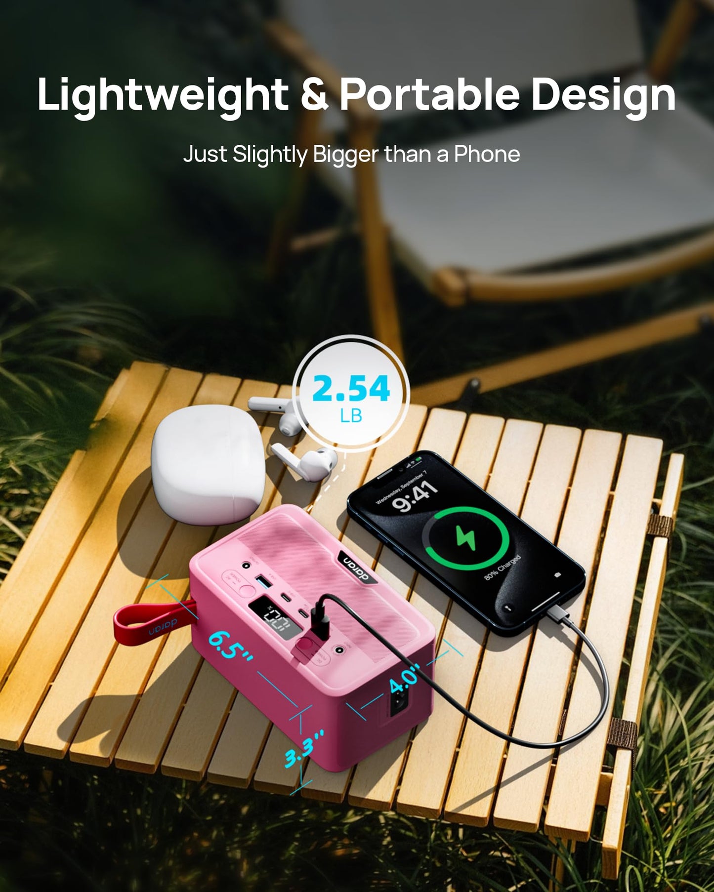 Portable Power Station 28,000mAh Battery 200W Peak Solar Power Bank - OMOTOR