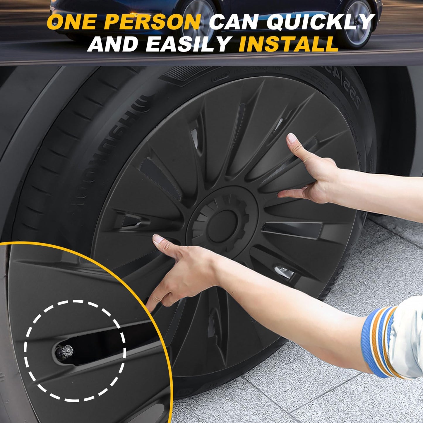 19 Inch Wheel Covers for Tesla Model Y Accessories 2021-2024