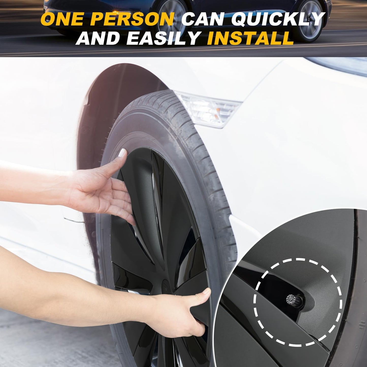 19 Inch Wheel Covers for Tesla Model Y Accessories 2021-2024