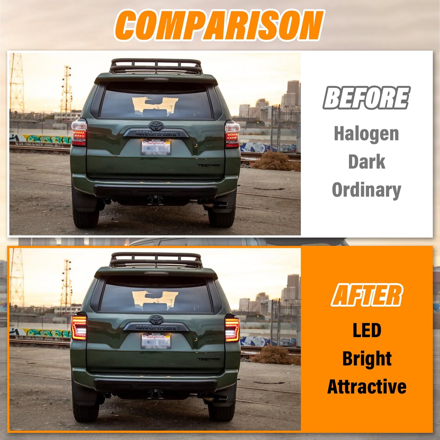 New Toyota 4Runner Lifestyle Stealth Tail Lights(2010-2024) - OMOTOR