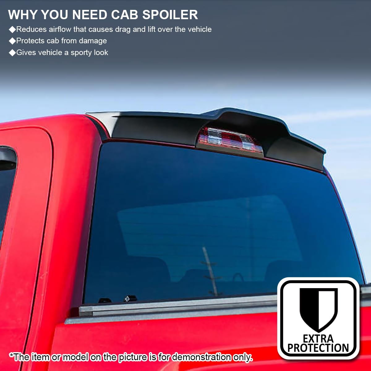 ABS Cab Roof Spoiler For 2016-2022 Toyota Tacoma - OMOTOR