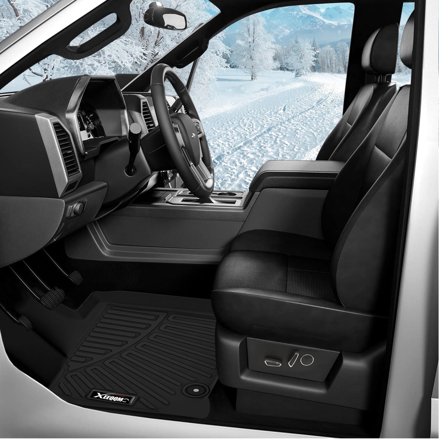 Floor Mats & Trunk Mat for 2016-2024 2025 Dodge Durango with Backrest Mat All Weather TPE Protection - OMOTOR