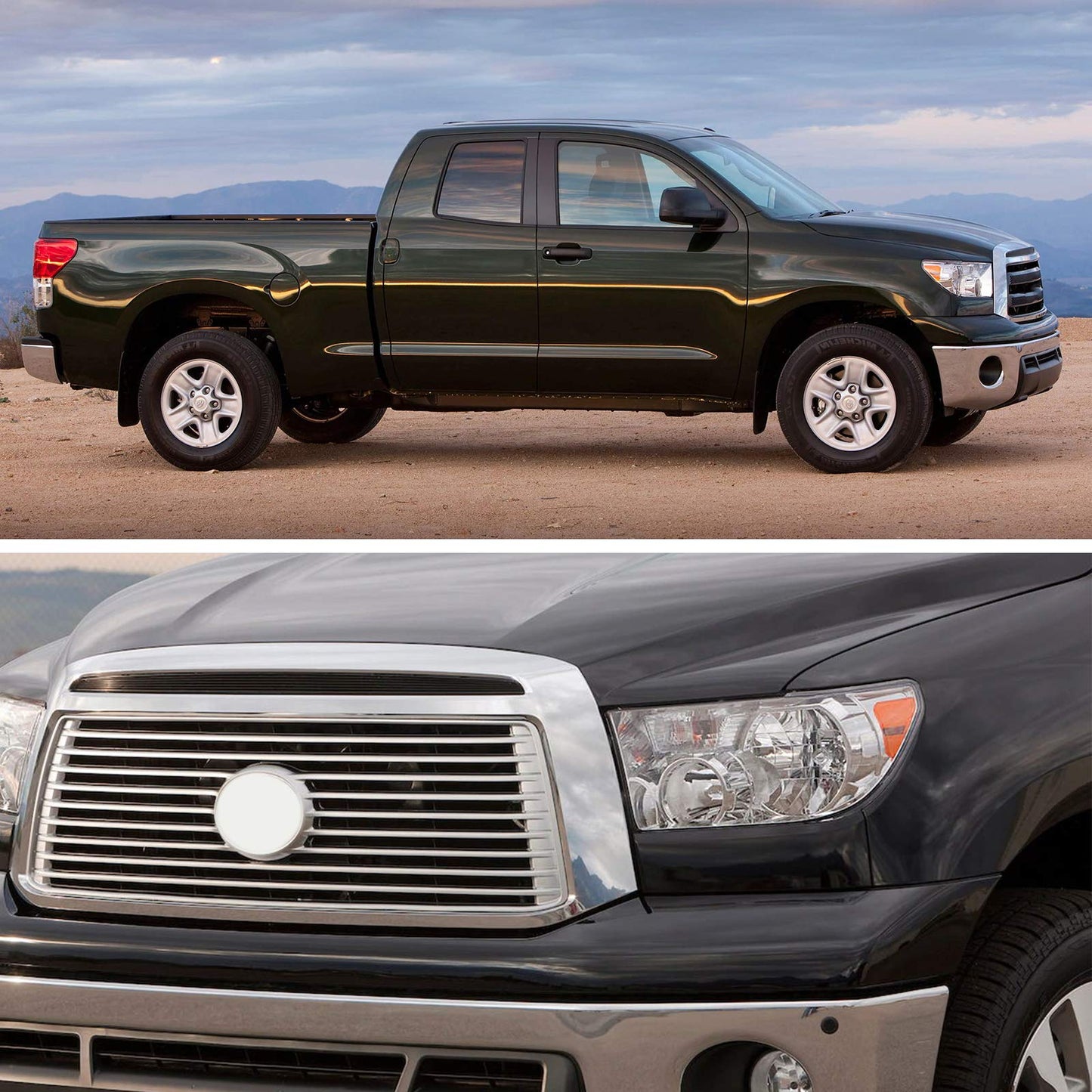 For 2007-2013 Toyota Tundra Headlights Assembly For 2008-2017 Toyota Sequoia Headlight Replacement, NOT for models with auto light adjuster - OMOTOR