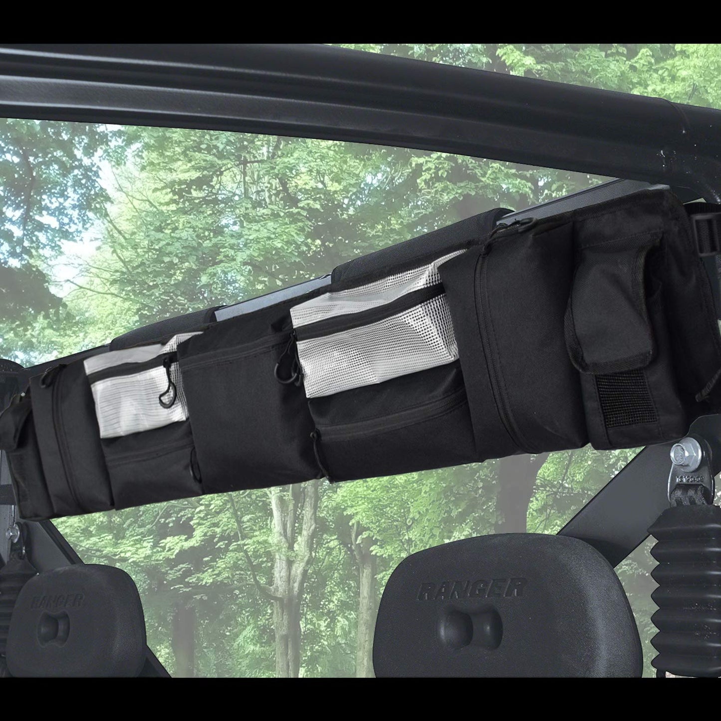 UTV Roll Cage Rear Storage Bag Gear Bags for Most Full Size UTVs, Polaris, Yamaha and Kawasaki UTVs