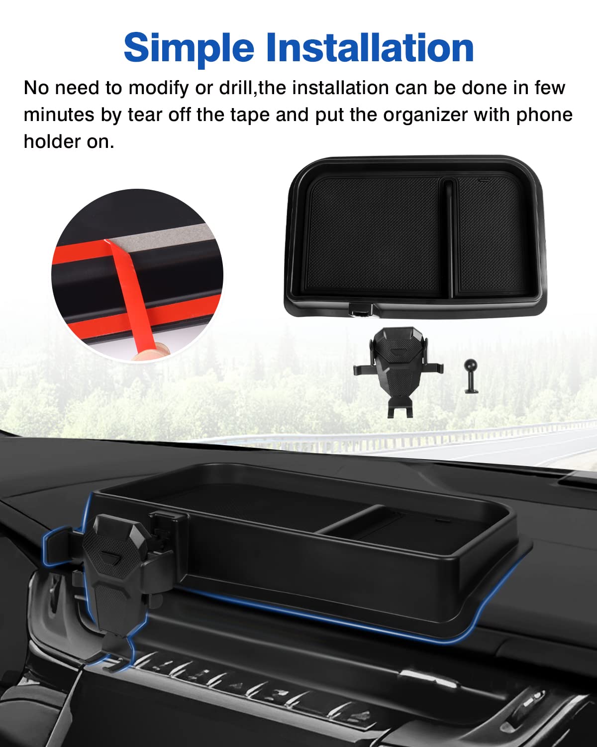 Phone Holder Mount for 2021 -2024 Ford Bronco Sport Accessories