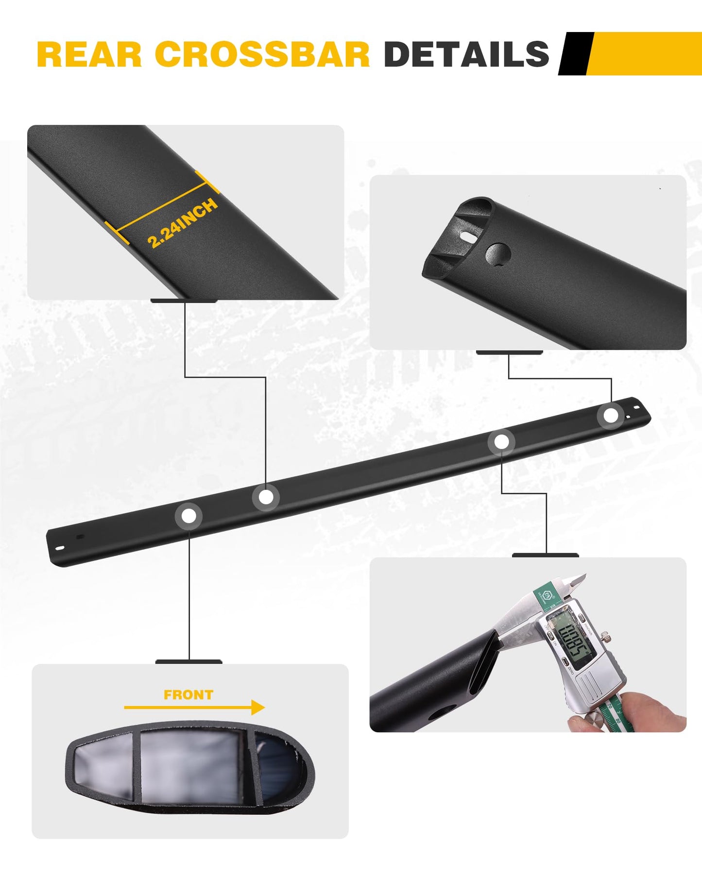 5PCS Cross Bars Roof Rack Rails Kit Fit for Ford Bronco Hard TOP 2Door & 4Door 2021 -2025 - OMOTOR