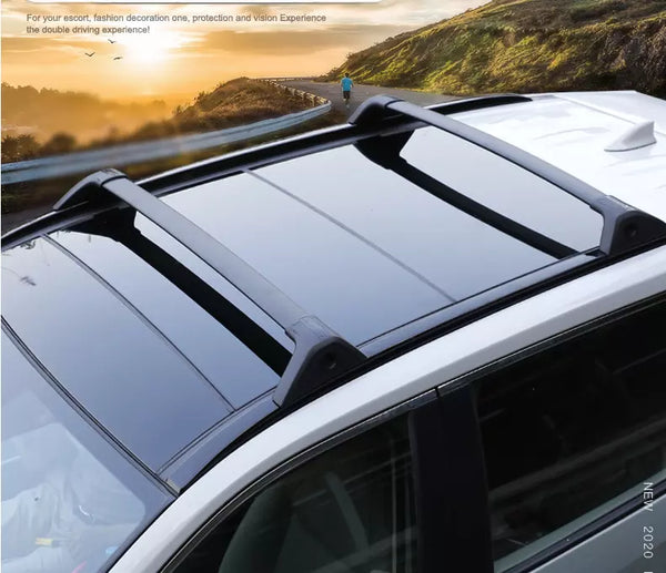 ROOF RACK FOR 2019 - 2023 Toyota Rav4 XLE HYBRID CORSS BAR KIT BLACK OE STYLE - OMOTOR