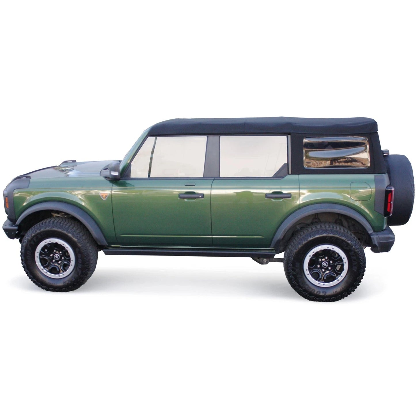 Soft Top Replacement 2021 - 2025 Ford Bronco 4DR - Black, Canvas - OMOTOR