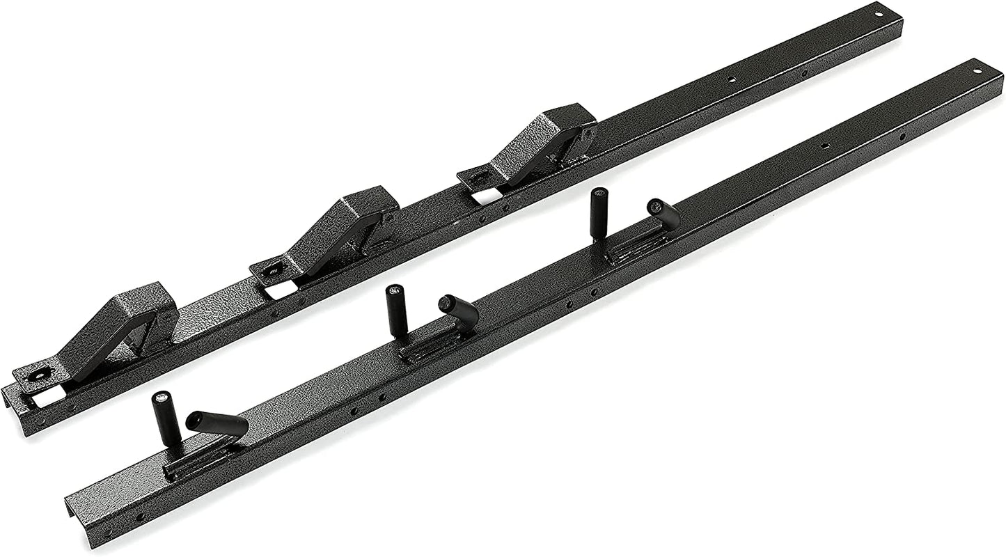 3-Place Trimmer Rack Holder Carrier Mount On Pickup/Trailer w/Lock 1 Pair - OMOTOR