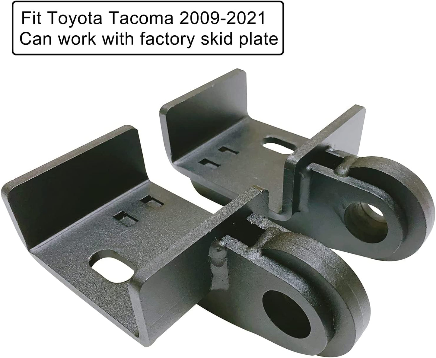 Omotor Front Demon Tow Hook Bracket with 3/4 inch Shackles Fit for Toyota Tacoma 2009-2021 Demon Shackle Mount - OMOTOR