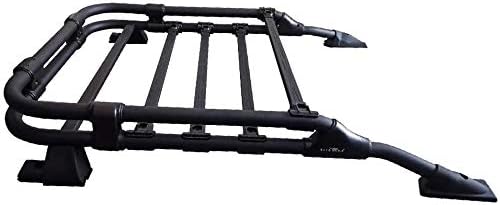 Roof Rack Cargo Basket for 2010-2024 Toyota 4Runner Rooftop Luggage Carrier Aluminum - OMOTOR