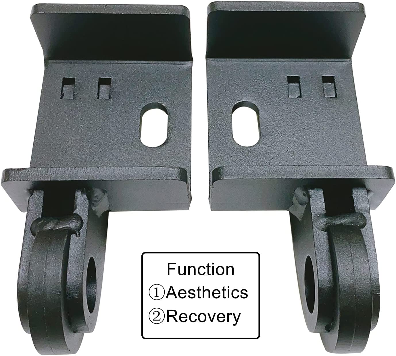 Omotor Front Demon Tow Hook Bracket with 3/4 inch Shackles Fit for Toyota Tacoma 2009-2021 Demon Shackle Mount - OMOTOR